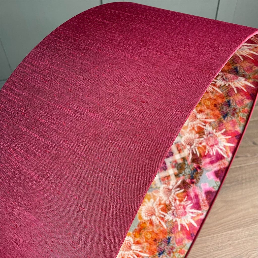 Mairi Helena Scottish Pink Thistle Pendant Shade with Dahlia Outer
