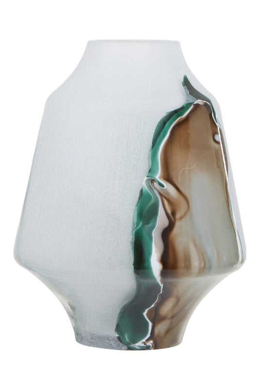 Vase with a unique design on a white background