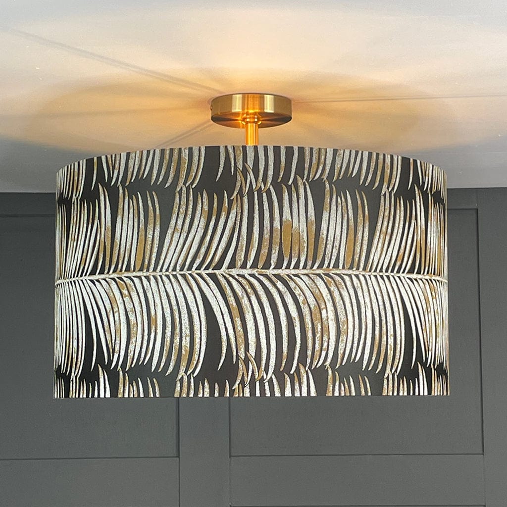 Melody Bronze Drum Shade with Copper Lining
