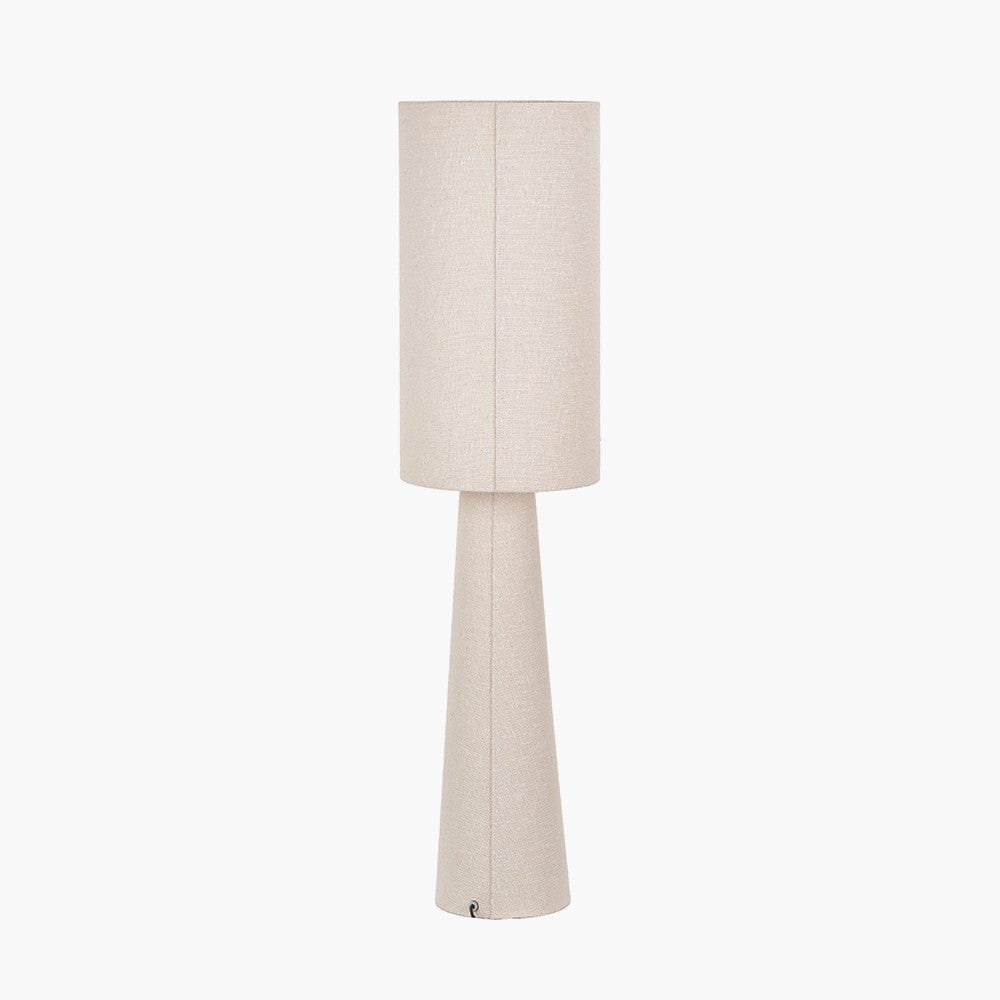 Meriam Textured White Handloom Tall Table Lamp