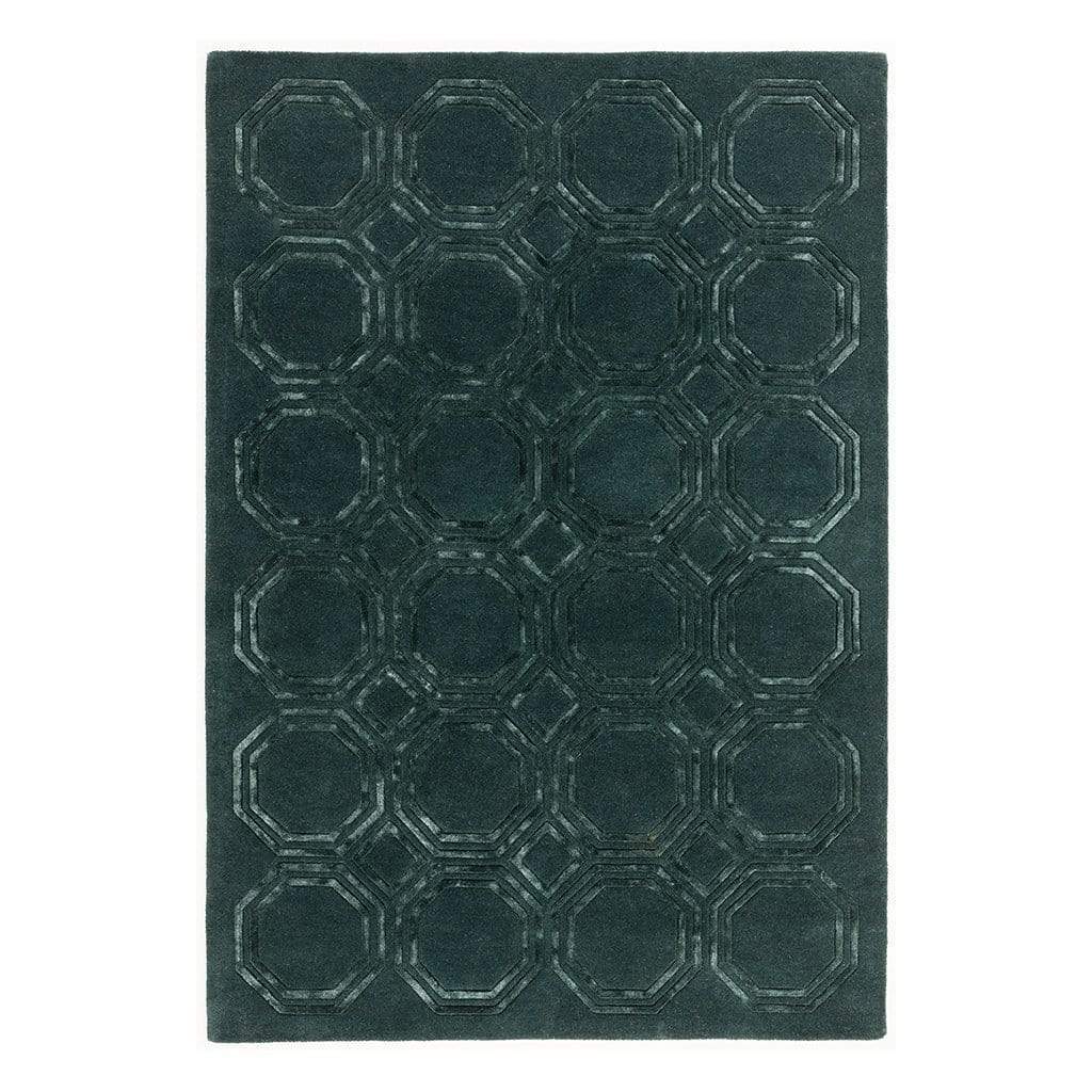 Nexus Rug Octagonal Petrol 200cm x 290cm