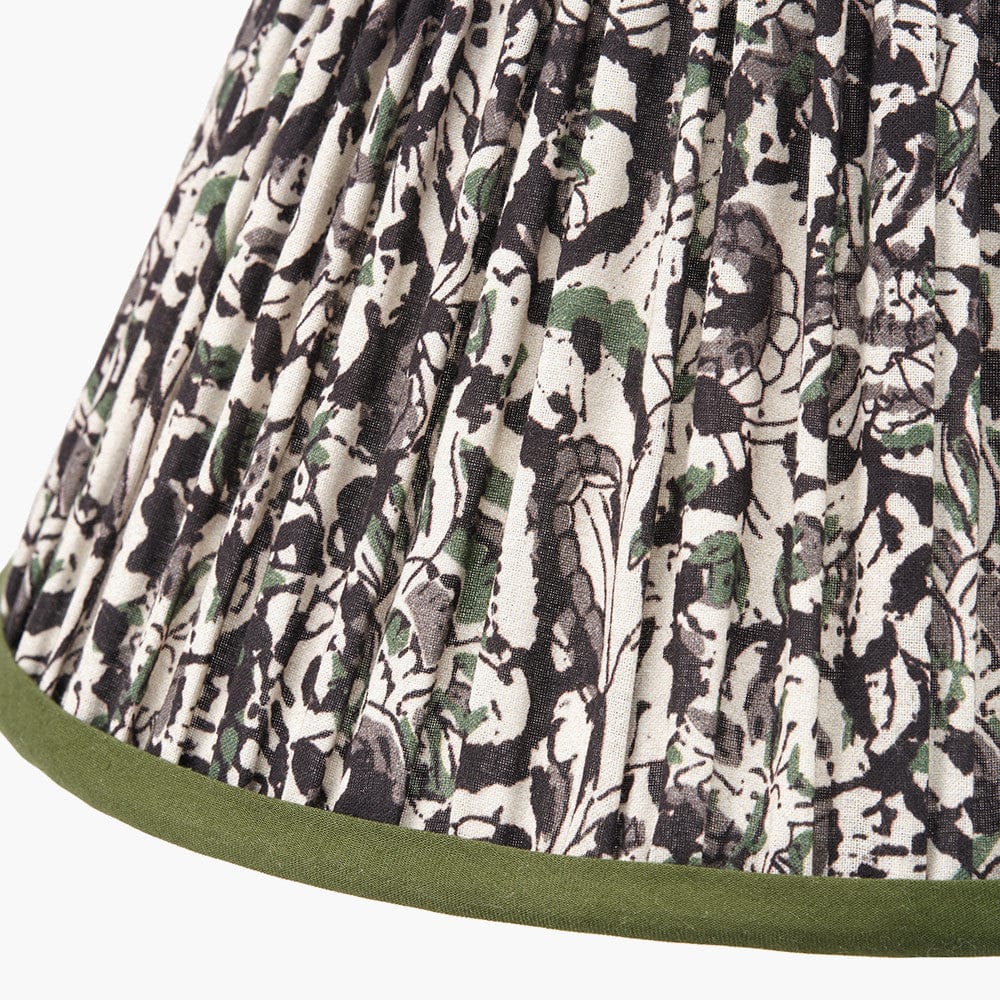 Ornella Green Floral Mushroom Pleat Empire Lampshade