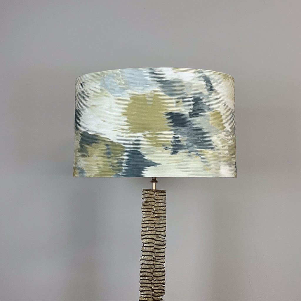 Paperbark Large Floor Lamp Opulent Gold with Choice of Harlequin Shade