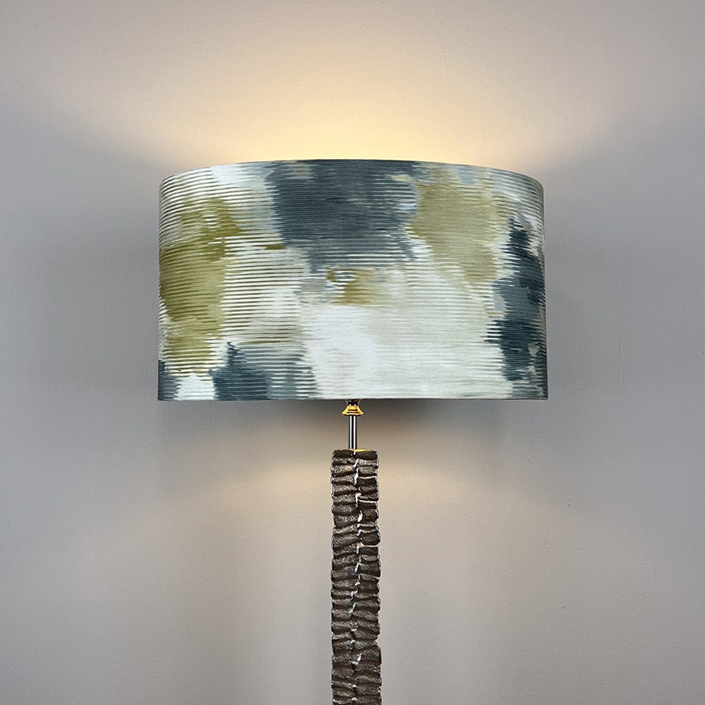 Paperbark Small Table Lamp Luxuriant Silver with Choice of Shade
