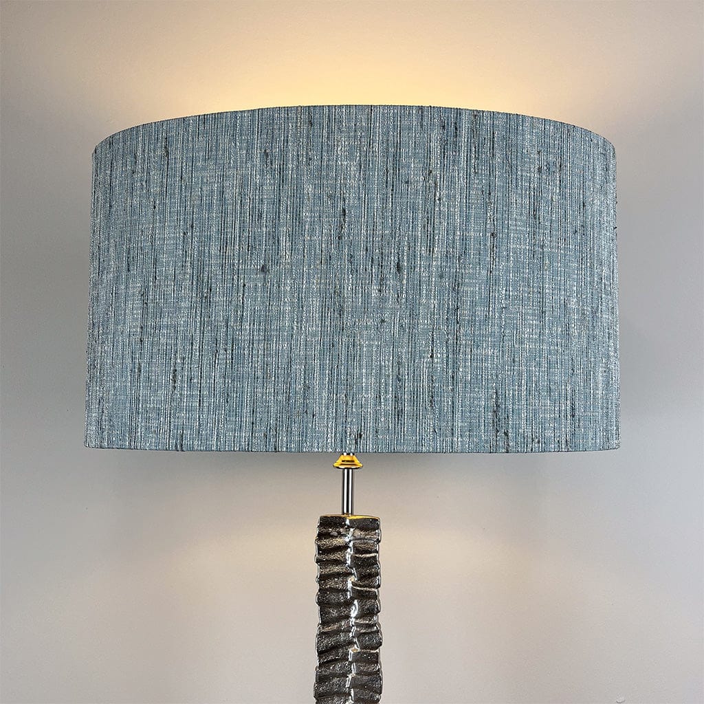 Paperbark Small Table Lamp Luxuriant Silver with Choice of Shade