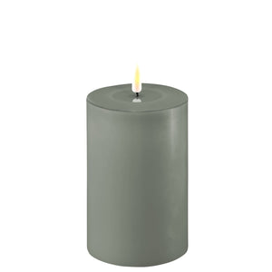 Salvie Green LED Candle 15cm x 10cm