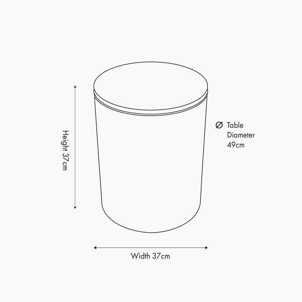 Remy Marble Top Side Storage Table