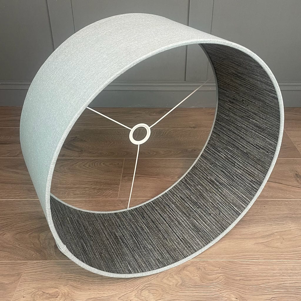 Seri Mineral Wallpaper Lined Pendant Shade with Sky Linen
