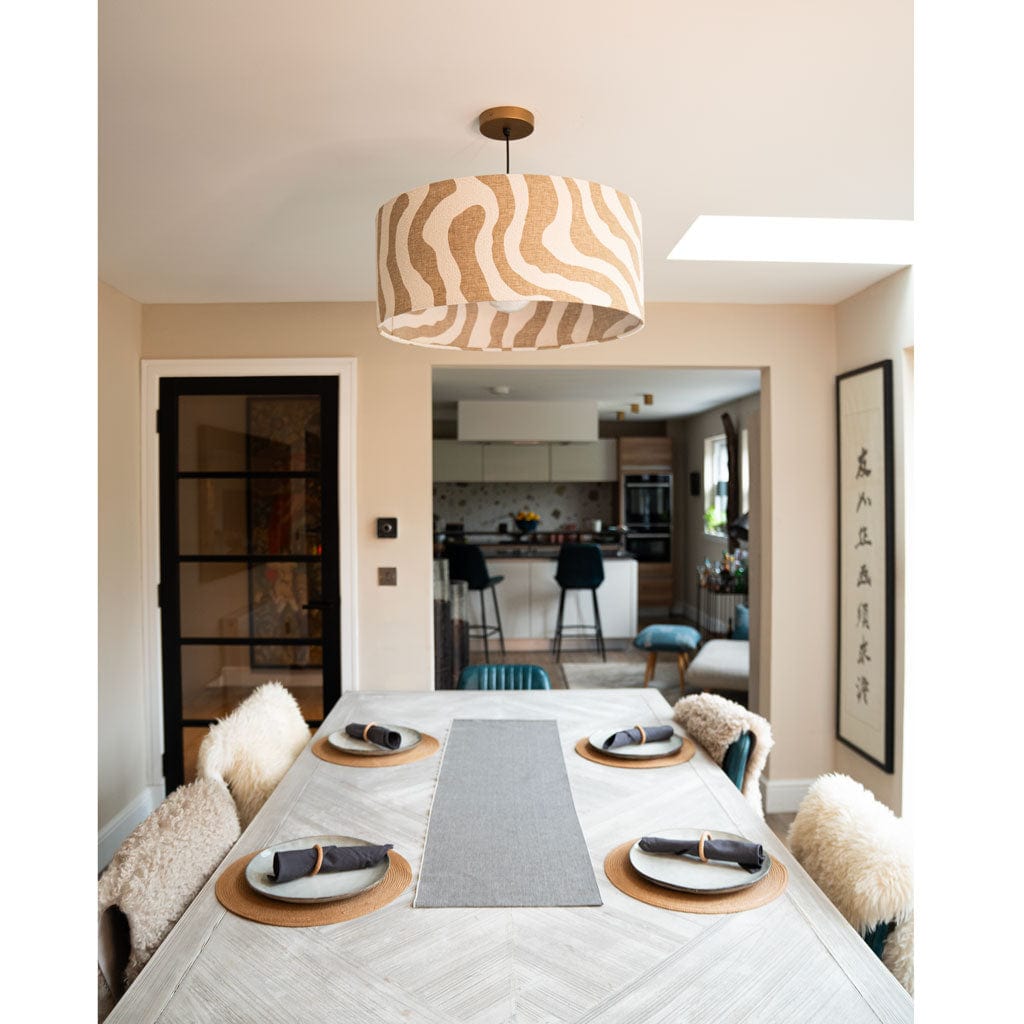 Sigrid Sandstone Boucle Shade with Frosted Lining