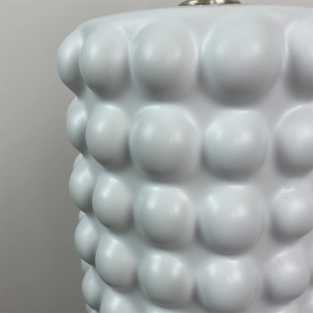 Sohan White Bobble Table Lamp with Mikado Rainbow Lampshade