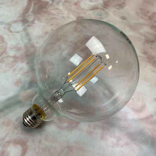 E27 Clear 125mm Globe 8W Dimmable LED