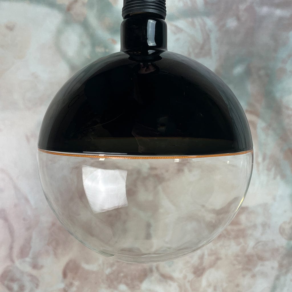 Neptune LED Globe 200mm Black & Clear