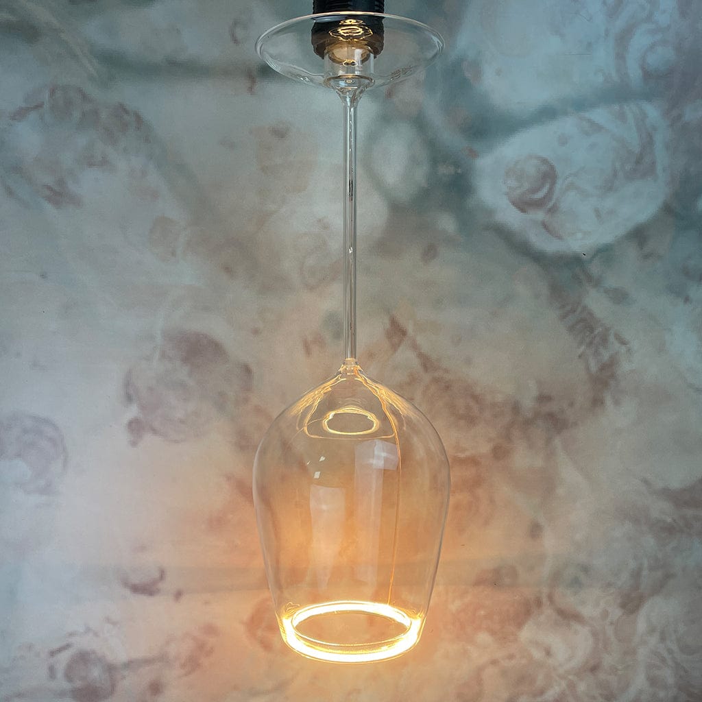 Neptune Wine Glass E27 LED Dimmable Clear