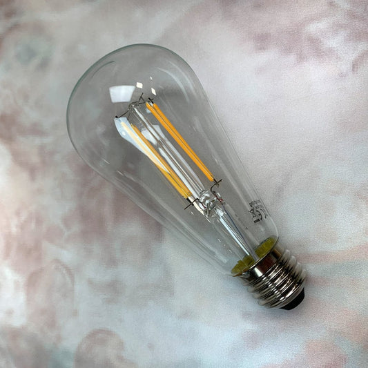 E27 Clear Rustika 8W Dimmable LED