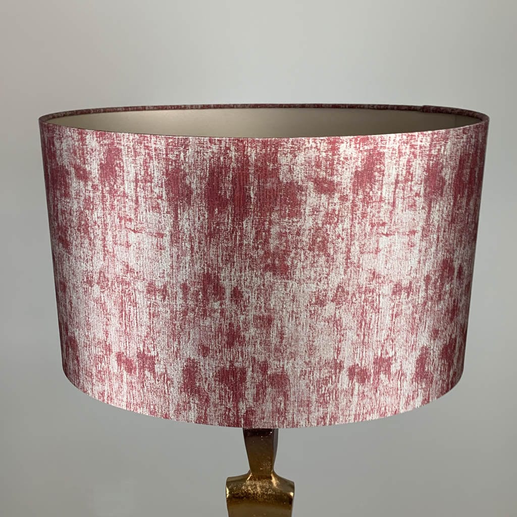 Totem Nickel & Champagne Floor Lamp with Filipo Cardinal Oval Shade