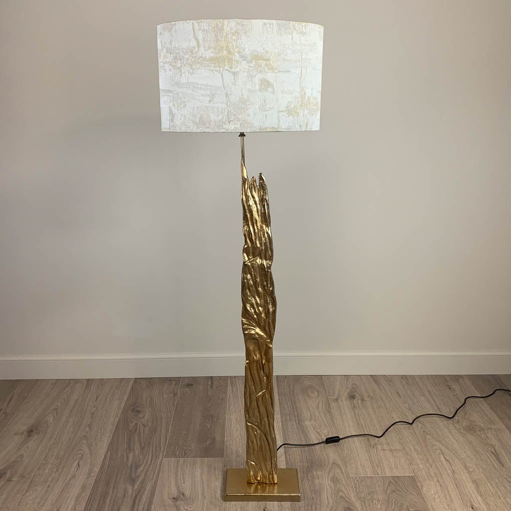 Trident Large Gold Floor Lamp
