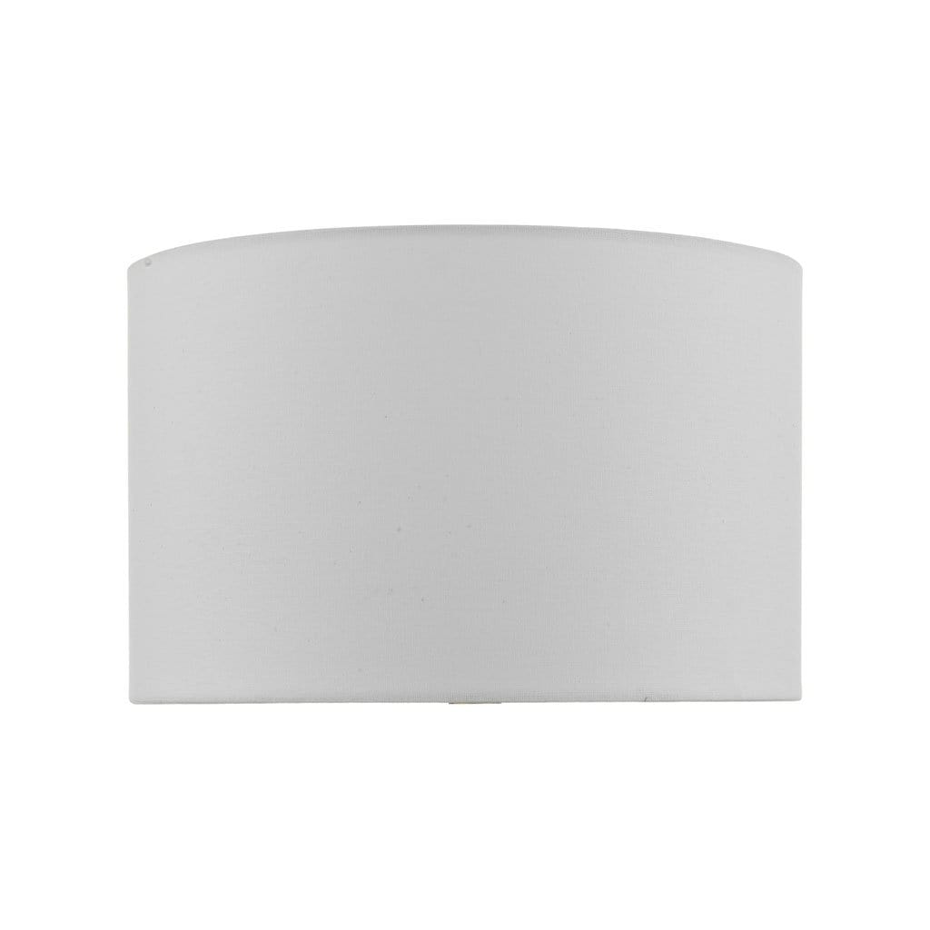White 32cm Faux Silk Table Lamp Shade