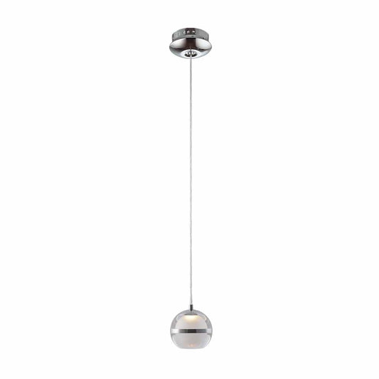 Banda Single LED Polished Chrome Pendant