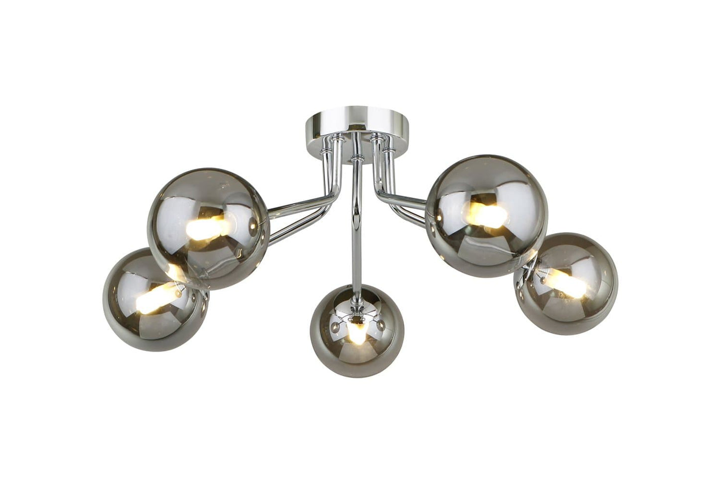 Colmar 5 Light Semi Flush Polished Chrome