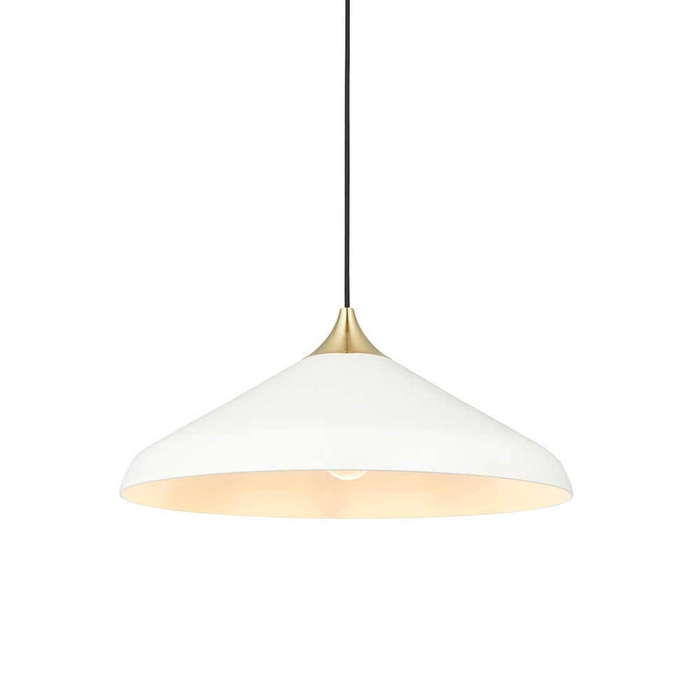 Lunar White Coned Pendant
