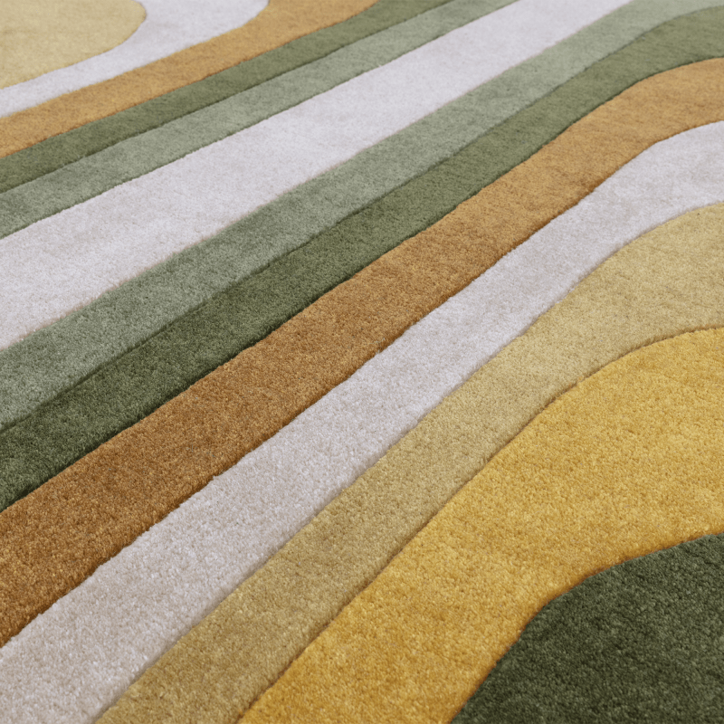 Retro Green Rug
