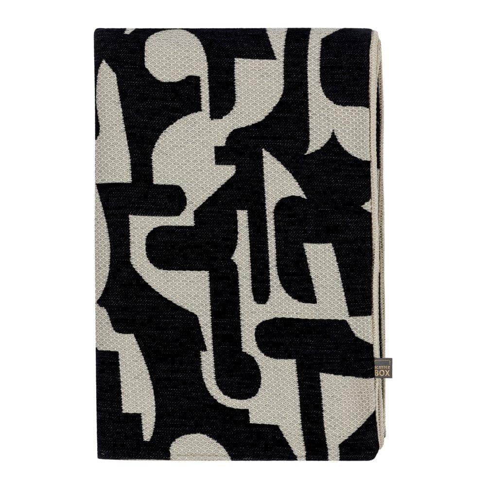 Soren Black Throw 65cm x 200cm