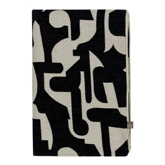 Soren Black Throw 65cm x 200cm