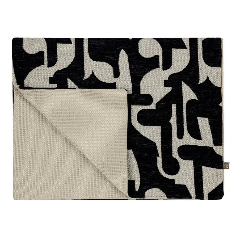 Soren Black Throw 65cm x 200cm