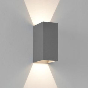 Oslo 160 LED Up & Down Wall Light Textured Grey