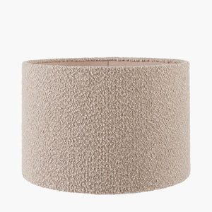 Taupe Boucle Drum Shade 35cm