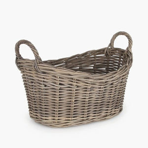 Bali Grey Kubu Oval Laundry Basket