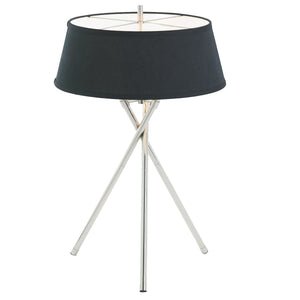 Arlo Polished Chrome Tripod Table Lamp