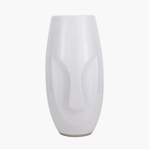 Visage White Face Design Table Vase