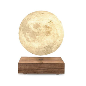 Smart Moon Lamp Natural Walnut Wood