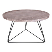 Miguel Coffee Table Brown Stone Veneer