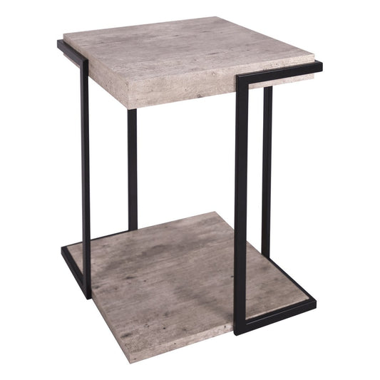 Royan Square Side Table Concrete Effect