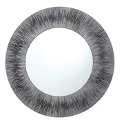 Neome Round Mirror With Silver/Grey Frame