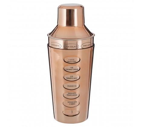 Recipe Cocktail Shaker Rose Gold