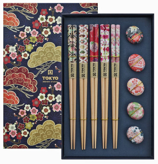 Pebble Chopstick Gift Set