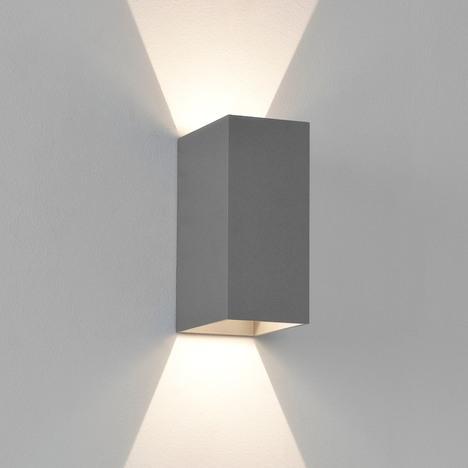 Oslo 160 LED Up & Down Wall Light Textured Grey