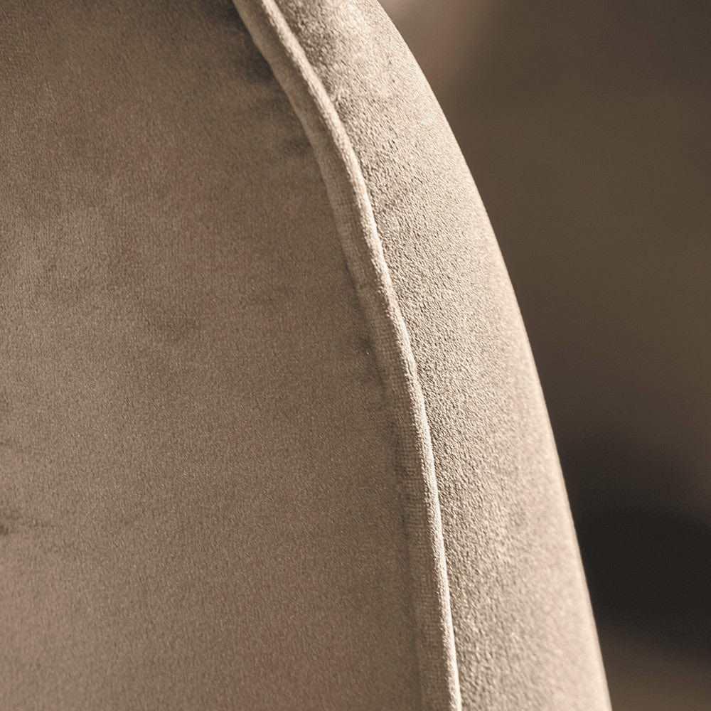 Lucca Biscuit Velvet & Metal Armchair