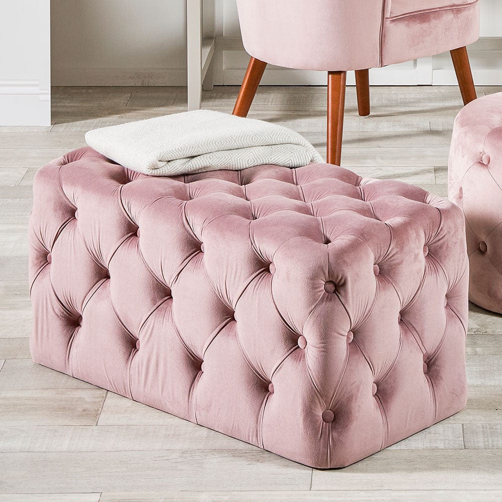 Seraphina Blush Ottoman