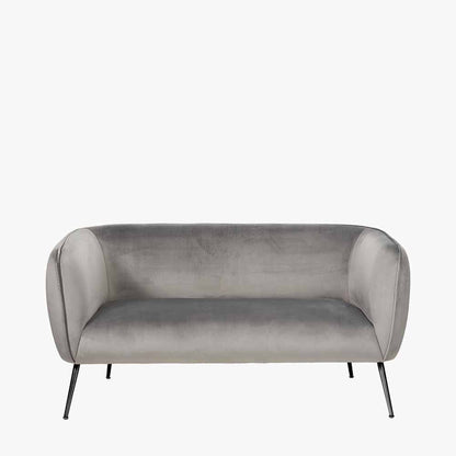 Dove Grey Velvet Sofa
