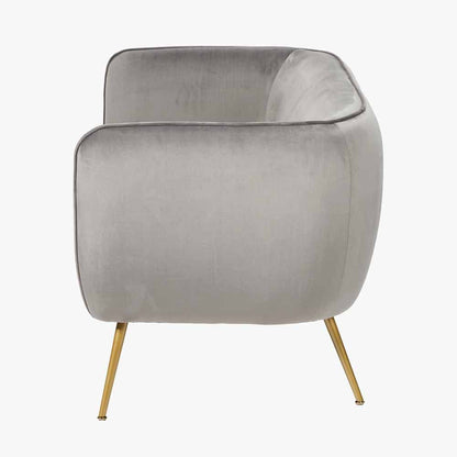 Dove Grey Velvet Sofa