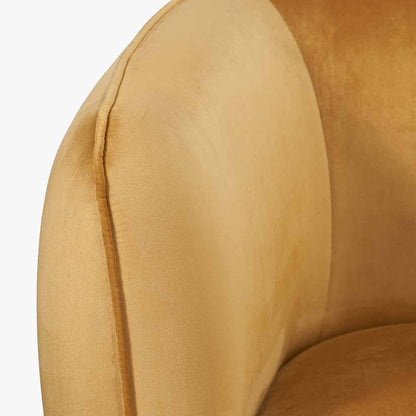 Lucca Yellow Velvet Sofa
