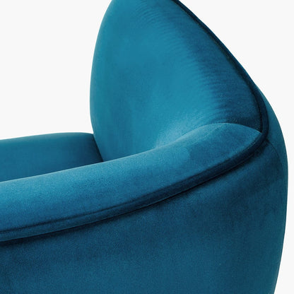 Lucca Sapphire Blue Velvet Sofa