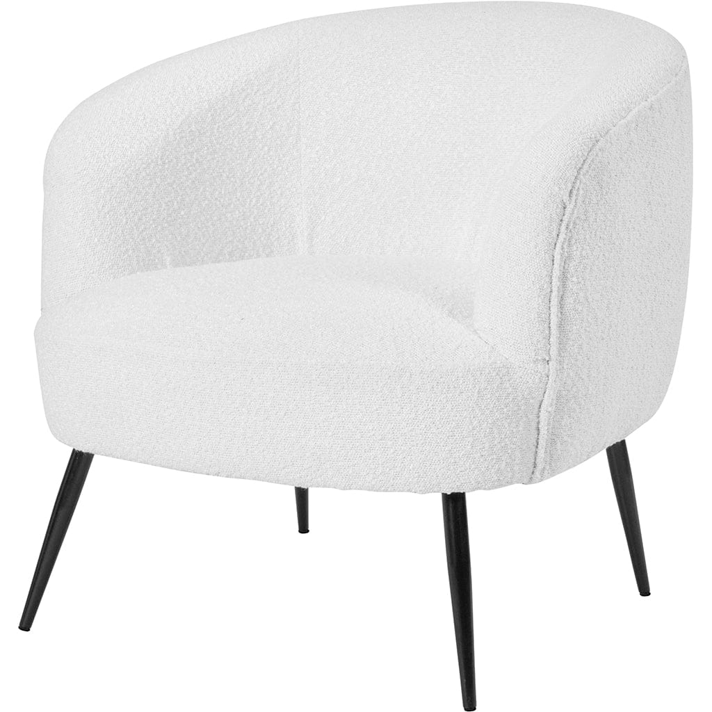 Siena Boucle Tub Chair with Black Legs