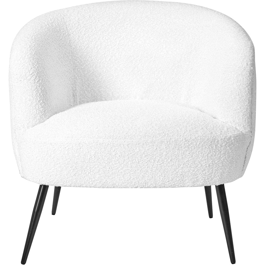 Siena Boucle Tub Chair with Black Legs