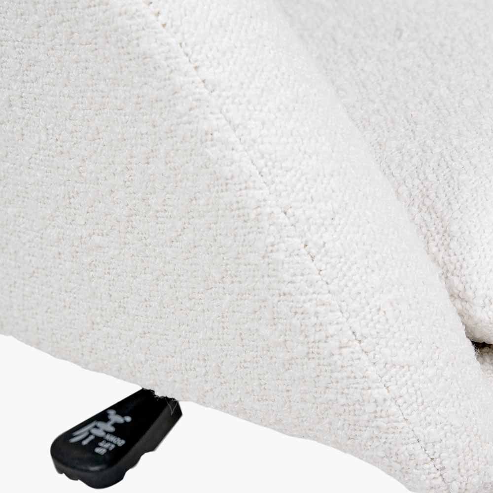 Rosolini Bouclé Fabric & Black Metal Swivel Rise & Fall Chair