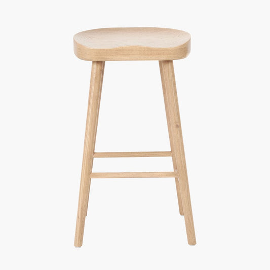 Laselle Ash Wood Bar Stool